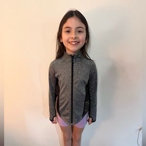 Justice Athletic zip up Size 6